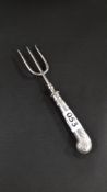SILVER HANDLED TOASTING FORK
