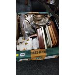 BOX LOT OF KITCHENWARE ETC