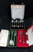 3 SETS SOLID SILVER CUTLERY