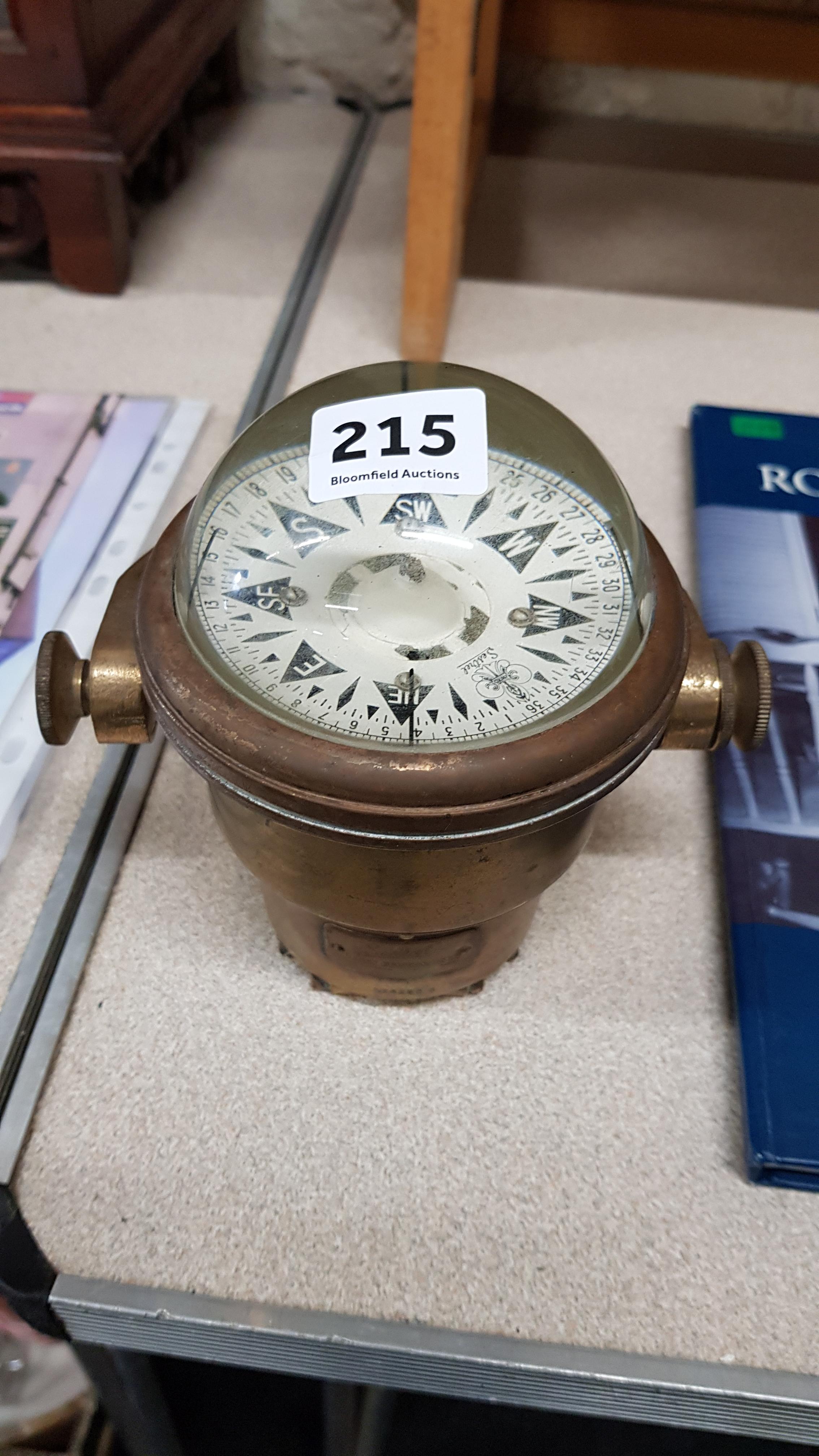 SHIPS BRASS COMPASS