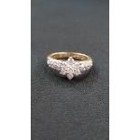 18 CARAT GOLD DIAMOND CLUSTER RING