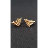 PAIR OF 18 CARAT GOLD AND DIAMOND EARRINGS 7G TOTAL