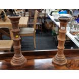 WOODEN CANDLESTICKS