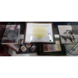 3 ALBUMS OF PHOTOS, 3 MILITARY BOOKS AND CERTIFICATE RELATING TO THE MILITARY SERVICE OF JF