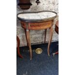 SMALL FRENCH KIDNEY SHAPED TABLE
