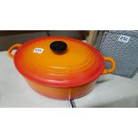 LARGE LE CREUSET CASSEROLE POT