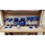 QUANTITY OF BLUE GLASS