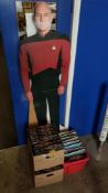 3 BOX LOTS OF STAR TREK FACT FILES (FULL SET) PLUS CARDBOARD CUT OUT