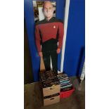 3 BOX LOTS OF STAR TREK FACT FILES (FULL SET) PLUS CARDBOARD CUT OUT