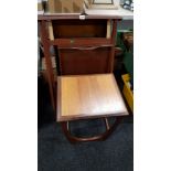 BUTLERS TRAY, BOOKCASE AND TEAK TABLE