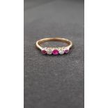 18 CARAT RUBY AND DIAMOND RING