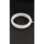 WHITE JADE BANGLE