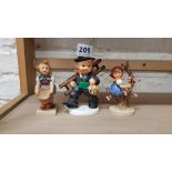 3 HUMMEL FIGURES