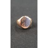 9 CARAT GOLD SIGNET RING