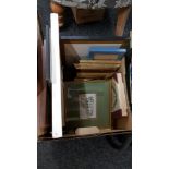 BOX OF PRINTS AND PICTURES