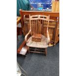 2 BUTLERS TARYS , BENTWOOD ARMCHAIR , WOODEN BOX