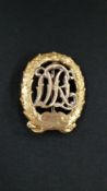 RARE AND AUTHENTIC THIRD REICH DRI BADGE MAKERS MARK