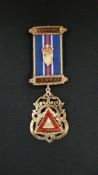 SILVER AND ENAMEL JUSTICE AND TRUTH MEDAL AND RIBBON