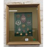 FRAMED MILITARY BADGES