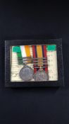 KINGS SOUTH AFRICA MEDAL 2 BAR AND QUEENS SOUTH AFRICA 3 BAR TO 2609 PTE N BRITTON 1ST SUFFOLK REGT