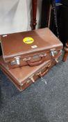 2 SMALL VINTAGE SUITCASES
