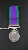NORTHERN IRELAND CAMPAIGN MEDAL 25022157 SPR R F CAIRNS RE