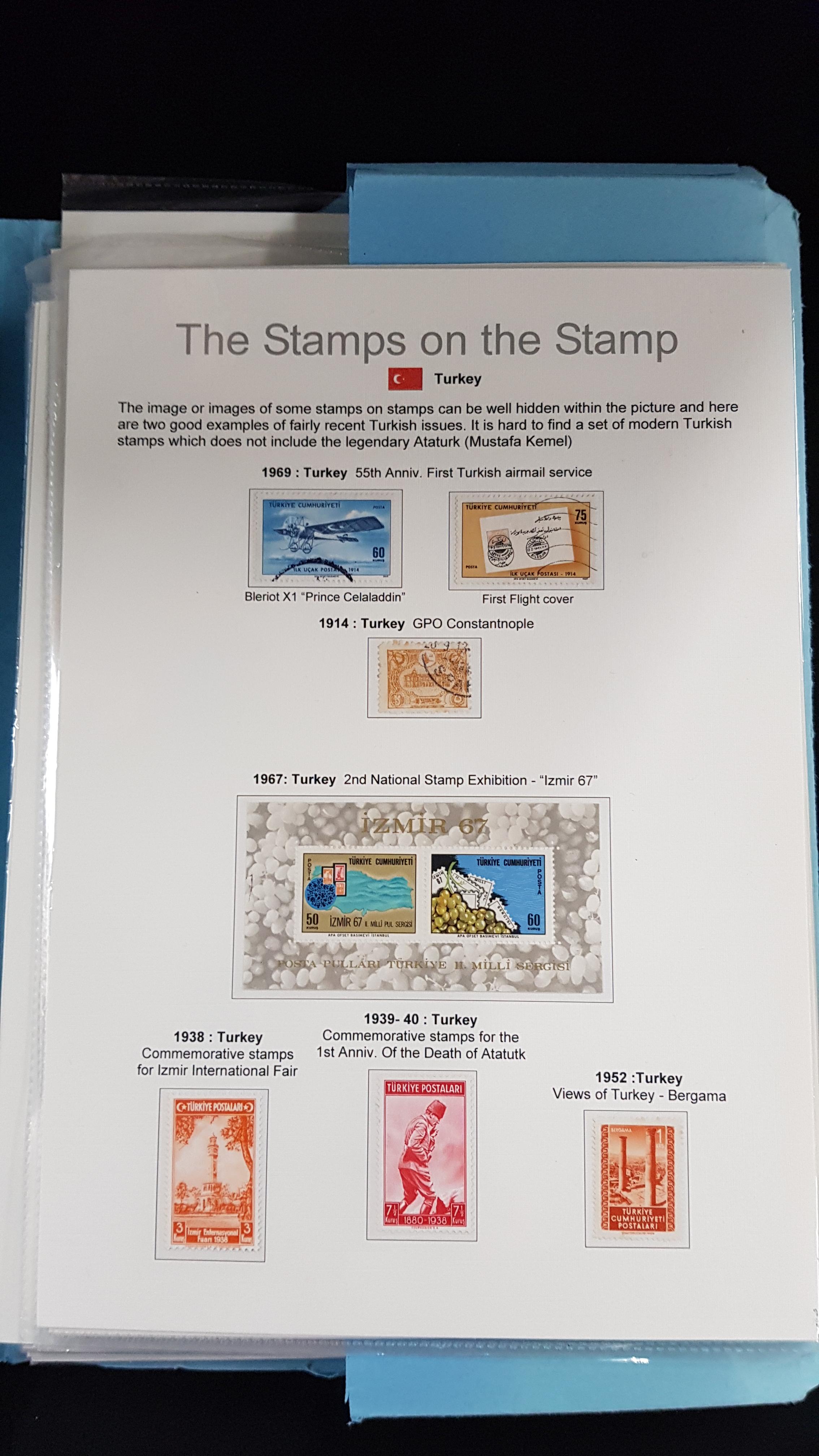 FOLDER OF STAMPS