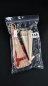 SMALL BAG LOIT OF FANS AND SWIZZLE STICKS