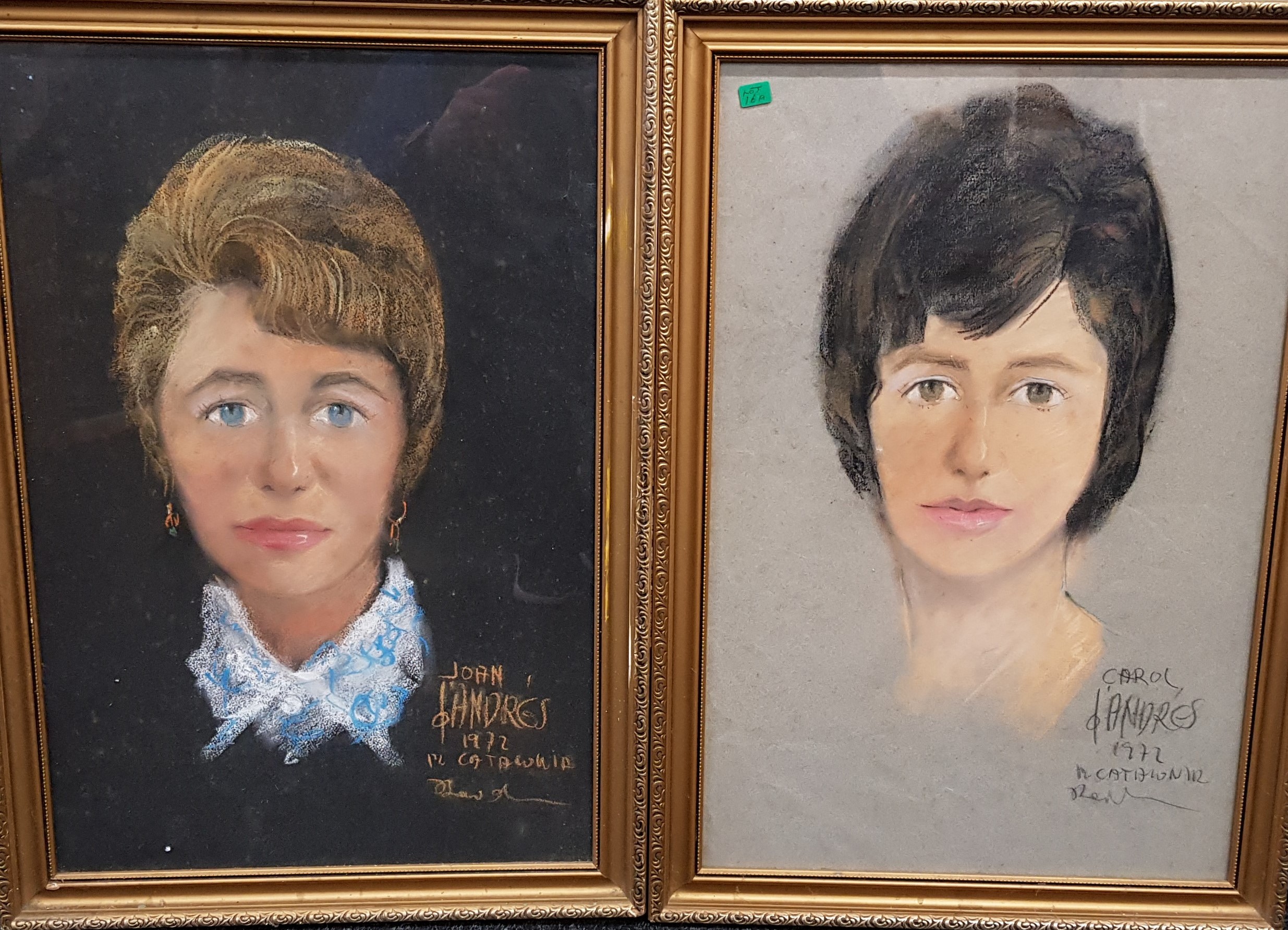 2 PASTEL PORTRAITS