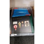 BOX OF STAMP ALBUMS, STAMPS AND COVERS