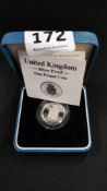 SILVER PROOF £1 COIN 1988