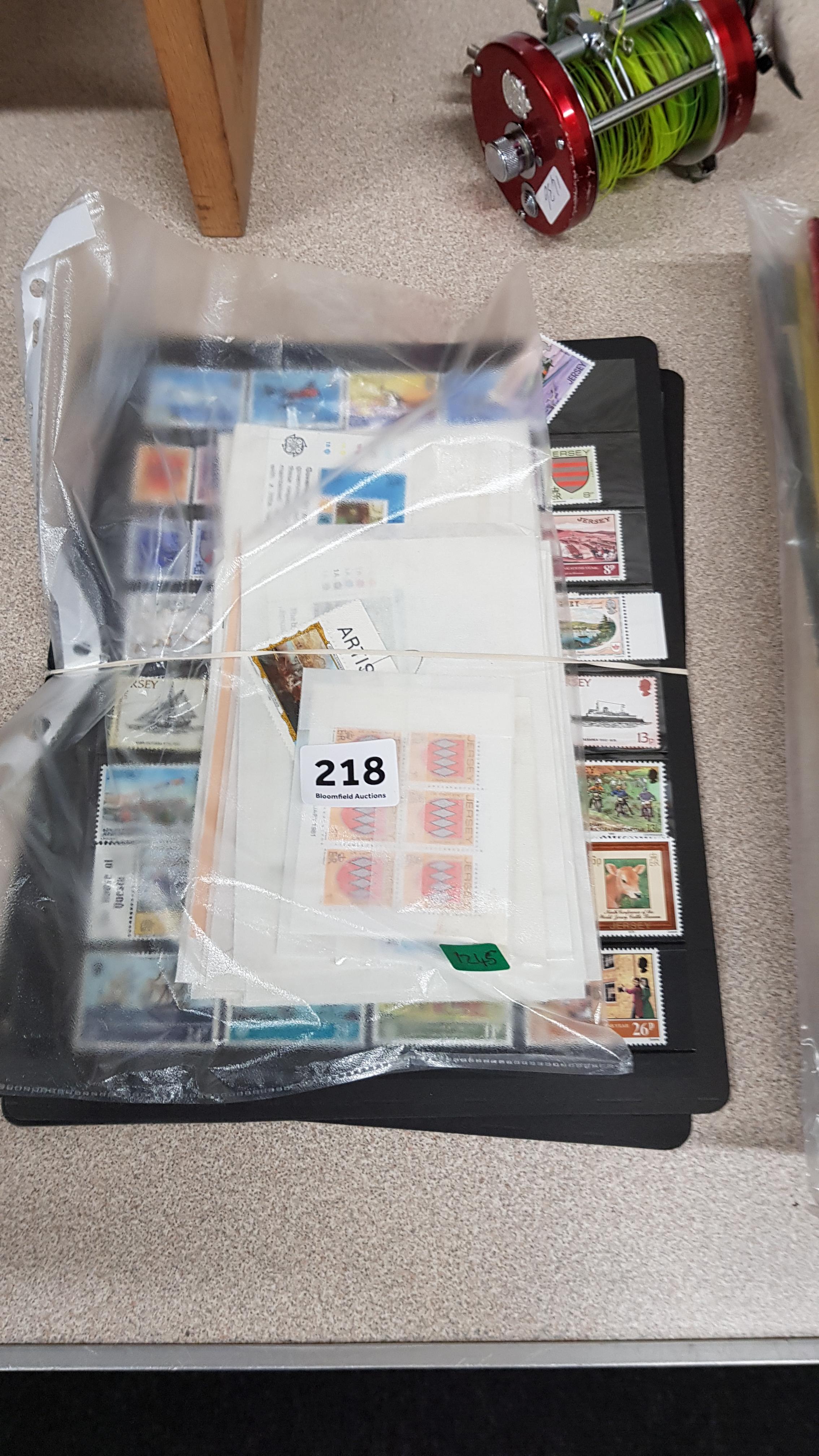 MINT JERSEY STAMPS AND FIRST DAY COVERS