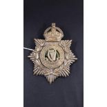 CONNAUGHT RANGERS HELMET PLATE