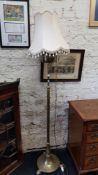 ANTIQUE BRASS RISE AND FALL LAMP