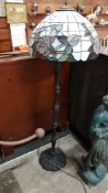 TIFFANY STYLE LAMP AND SHADE