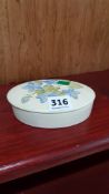 SMALL MOORCROFT DISH AND LID