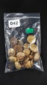 BAG OF ROYAL NAVY AND OTHER BUTTONS