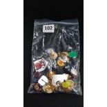 BAG OF COLLECTORS BADGES