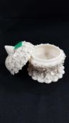 2ND PERIOD BELLEEK PIN DISH AND COVER