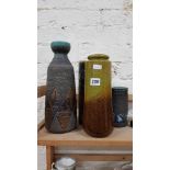 4 STUDIO POTTERY VASES