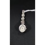 LADIES SILVER WATCH WITH MOTHER OF PEARL FACE