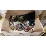 LARGE BOX OF COSTUME JEWELLERY