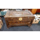 CAMPHERWOOD CARVED CHEST