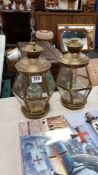 2 BRASS LAMPS