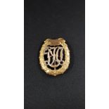 RARE AND AUTHENTIC THIRD REICH DRL BADGE SIGNED