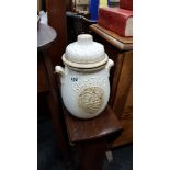 LARGE GERMAN LIDDED POT