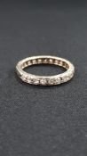 GOLD AND DIAMOND ETERNITY RING