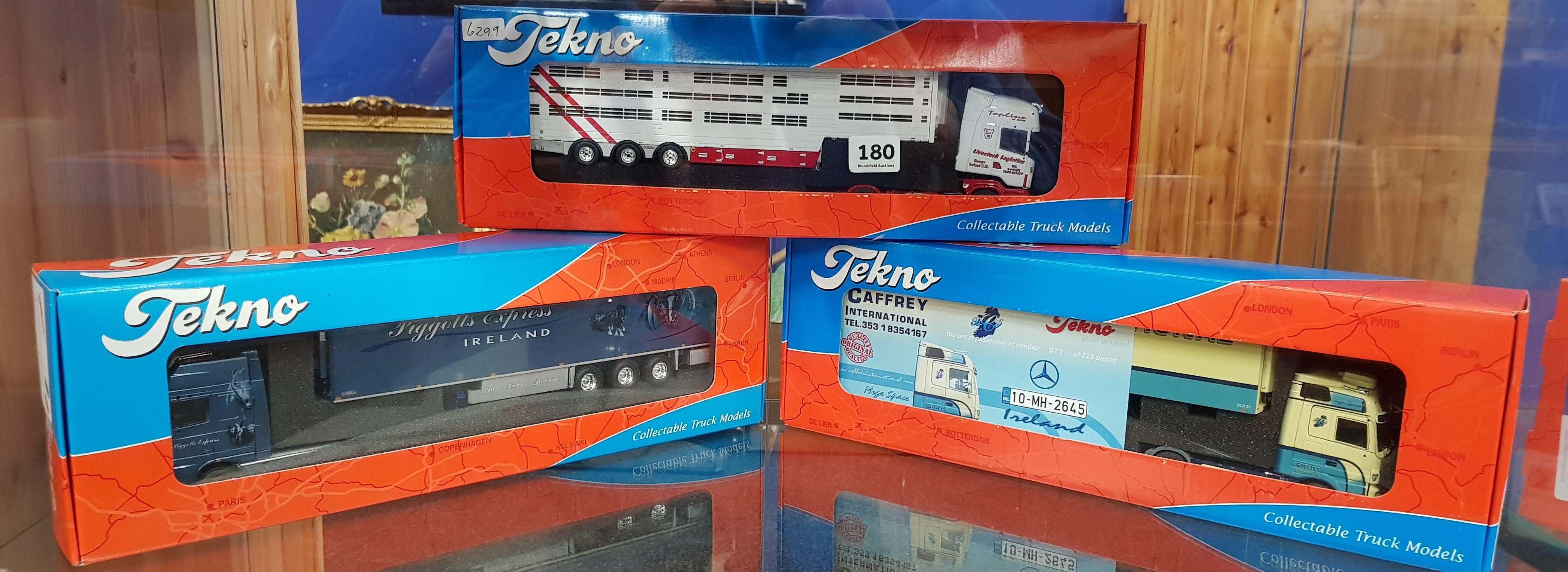 3 X TEKNO MODEL TRUCKS IRISH EDITION BOXED