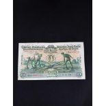BANKNOTE - 'PLOUGHMAN' THE NATIONAL BANK £1/PUNT 5.5.38