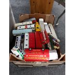 BOX LOT OF MODEL BUSES